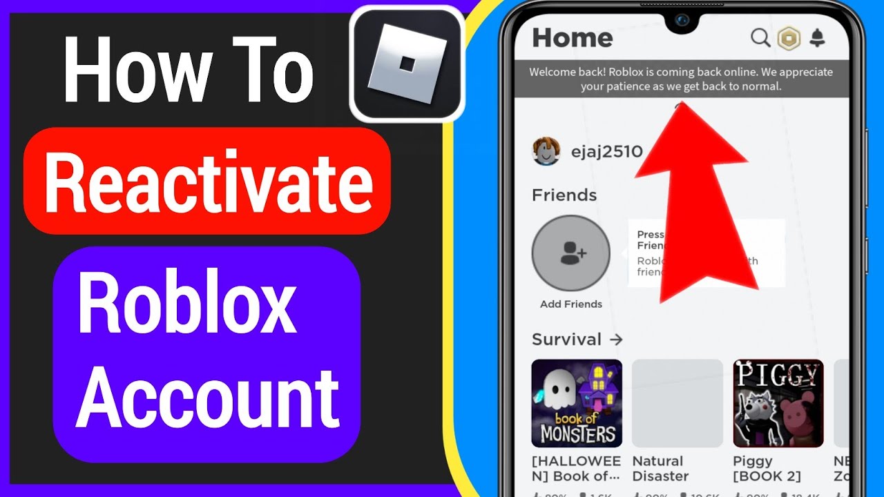 How To Reactivate Your Roblox Account | How To Get Unbanned From Roblox ...