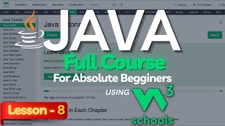 W3Schools Java Full Course For Beginners: Lesson-8 | Java W3Schools Tutorial | Java Math
