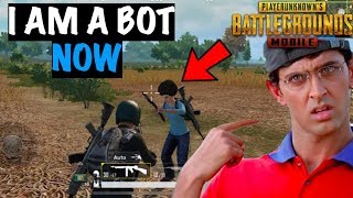 Pretending to be a BOT in PUBG Mobile | Live Insaan