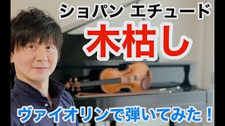 ショパン エチュードOp.25-11「木枯し」をヴァイオリンで弾いてみたChopin Etude 25-11 \