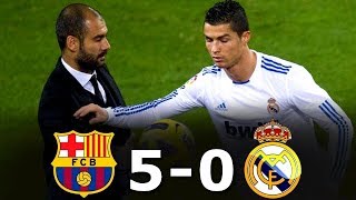 Barcelona 5-0 Real Madrid ● All Goals and Full Highlights ● English Commentary ● 29/11/2010