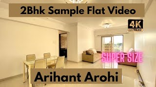 Arihant Aarohi | Dombivli East | 2BHK Sample Flat 4K UHD Video | Under Construction Project | #RERA