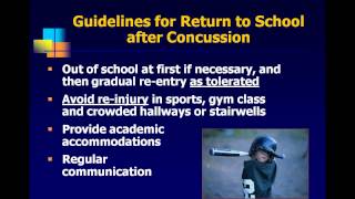 3-27-13 Return to Learn: Supporting Students Returning to the Classroom Post-Concussion