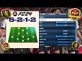 The Best 5-2-1-2 Custom Tactics + Player Instructions! EA FC 24.