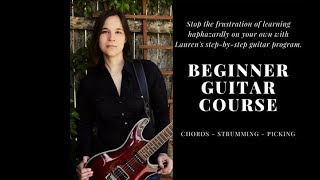 7 Level Beginner Guitar Course from Lauren Bateman