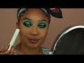 Neon + Blue Halo Cut Crease Makeup Look  MakeupTiffanyJ