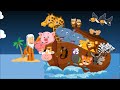 🐷🐮🐶🐱 en el arca de noé sonidos de los animales canciones infantiles estimulación temprana