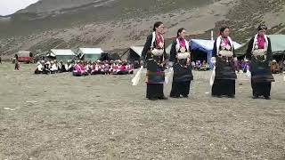 68 ལ་སྟོད་དིང་རིའི་སྒོར་གཞས་Tibetan culture dance ( Dhingre Gorshay)