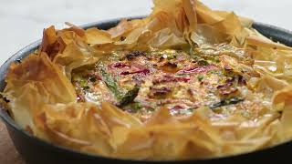 Roasted Pepper Filo Quiche | Tesco with Jamie Oliver