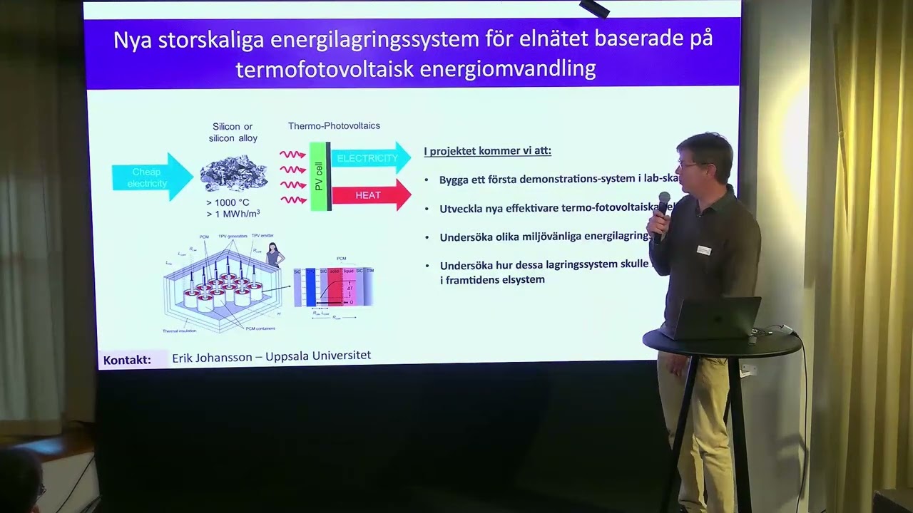 Nya Storskaliga Energilagringssystem För Elnätet Baserade På ...