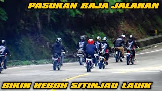 RAJA JALANAN !!! Konvoi rombongan pengendara Rx-King bikin heboh sitinjau lauik