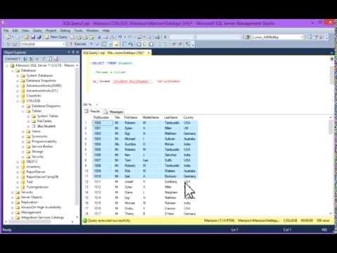 11 - SQL RENAME COLUMN - Learn SQL from www.SQLServerLog.com 11 - SQL RENAME COLUMN - Learn SQL from www.SQLServerLog.com