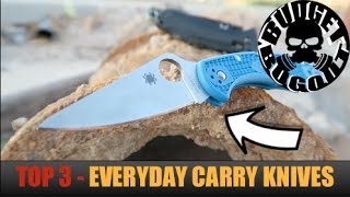 Top 3 Best Everyday Carry Pocket Knives (2016) | My Most Carried EDC Folding Knives