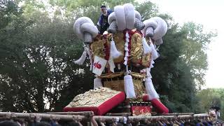 令和6年10月12日　履脱八幡神社秋季大祭・宿入太鼓台