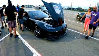 1000HP C6 ZR1 Corvette Roll Racing!!