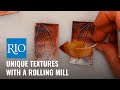 How to Apply Unique Textures with a Rolling Mill