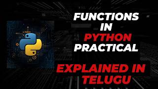 Python Functions in Telugu | Complete Beginner Tutorial with Examples