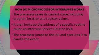 How Do Microprocessor Interrupts Work? - Electrical Engineering Essentials