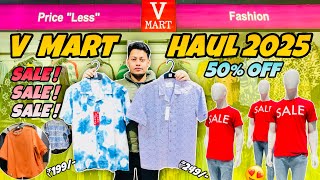 V Mart Haul 2025 | 50% OFF | t-shirt at ₹99/- | v mart summer collection