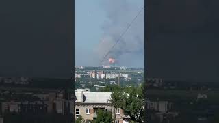 HIMARS в работе. Очередной хлопок склада БК в Луганской области