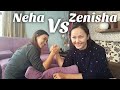 Model Neha Banu Wrestles Miss Nepal Zenisha Moktan