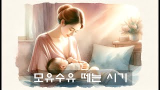 모유 수유 떼는 시기 언제가 좋을까요.