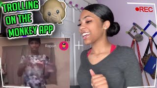 TROLLING ON THE MONKEY APP🐵 | WATCH UNTIL THE END😂
