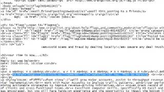 Creating Hidden Text Ads for Craigslist