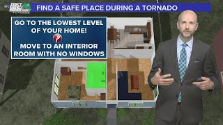 The safest place you can be during a tornado warning