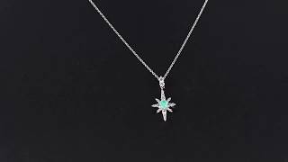 スタージュエリー パライバトルマリン･クロッシングスター/CROSSING STAR･ダイヤモンドネックレス/Pt950/0.15ct/STAR JEWELRY■204947