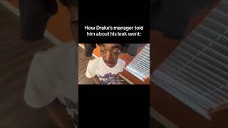 POV:Telling Drake about his leaked video #leaked#drake #champagnepapi #skit #kinggchris