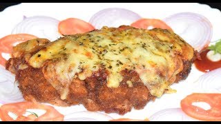 Stuffed Cheese Chicken Breast Recipe in Malayalam | Deep-fried Stuffed chicken breast |