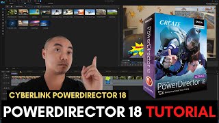 Cyberlink PowerDirector 18 Tutorial For Beginners (Complete PowerDirector Video Editor Tutorial)