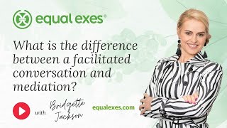 What is the difference between a facilitated conversation and mediation?