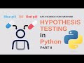 Hypothesis Testing in Python | pandas, numpy, matplotlib, seaborn, pengouin | Part II