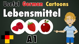 Learn Useful German Vocabulary: die Lebensmittel - Food: 50 words / Easy German for Level A1 - Vocab