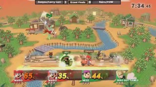 2GGT: FOW Saga - Nairo/FOW (Green) Vs. Zenyou/Larry Lurr (Red) Grand Finals - Smash Wii U