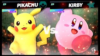 Super Smash Bros Ultimate Amiibo Fights – Pikachu vs the World #6 Pikachu vs Kirby