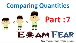 Maths Comparing Quantities part 7 (Fraction to Percentage) CBSE Class 7 Mathematics VII