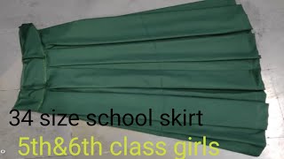 school skirt cutting and stitching.5th&6th class girls 34size skirt. goldy rishi choice