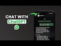 How to Chat with ChatGPT on WhatsApp?