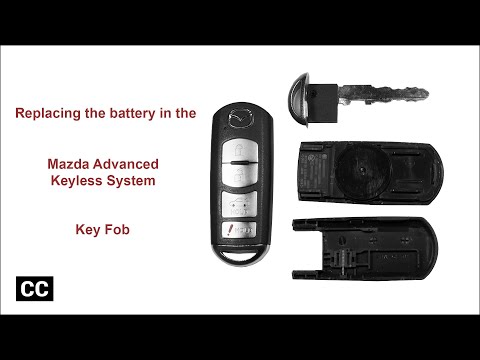 Replacing the battery (CR 2025) in the Mazda Advanced Keyless System key fob Replacing the battery (CR 2025) in the Mazda Advanced Keyless System key fob