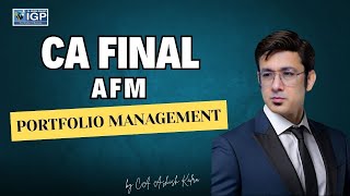 CA Final AFM | Portfolio Management | Demo Lecture 8 | May \u0026 Nov 2025 | CA Ashish Kalra