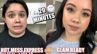 HOW TO QUICK AND EASY GLAM MAKEUP | MAKEUP IN 20 MINUTES