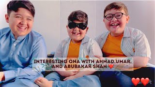 Ahmad,Umar & Abubakar’s First QNA🤔 | part 1 | must watch video
