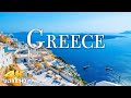 FLYING OVER GREECE (4K UHD) Amazing Beautiful Nature Scenery with Relaxing Music | 4K VIDEO ULTRA HD