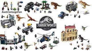 All Lego Jurassic World : Fallen Kingdom Sets 2018 - Lego Speed Build Review
