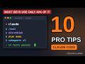 10 Claude Code Tips That Make You 10x Faster (Pro Workflow)