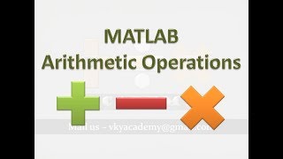MATLAB Tutorial#1 How to perform arithmetic operations in MATLAB command window