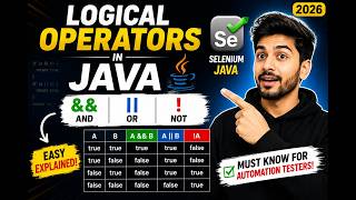 167. Logical Operators in Java (Selenium Java 2026)